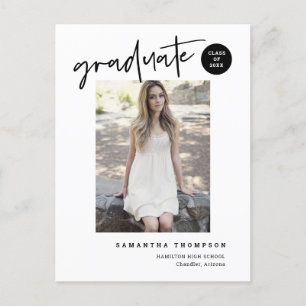 Cartão Postal Foto de Formando do Segundo grau da Universidade M