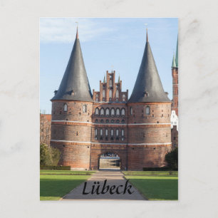 Cartão Postal Foto de Gate Holstentor
