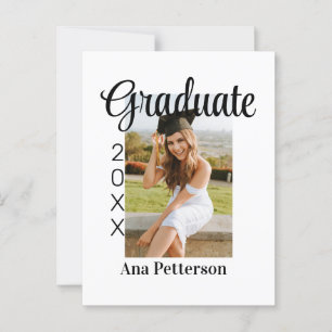 Cartão Postal Foto de graduado clássico moderno adicionar ano no