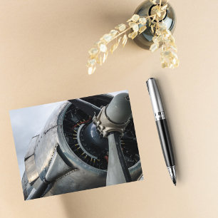 Cartão Postal Foto de hélice de avião, Aniversário de Aviação Le
