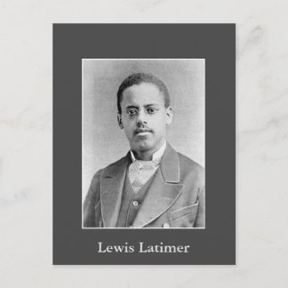 Cartão Postal Foto de História Negra do Inventor Lewis Latimer