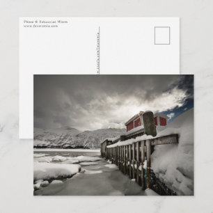 Cartão Postal Foto de inverno norueguesa