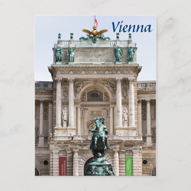 Cartão Postal Foto de Neue Hofburg Viena (Frente)