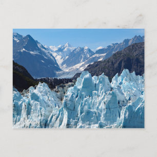 Cartão Postal Foto de Paisagem da Baía de Glacier do Alaska