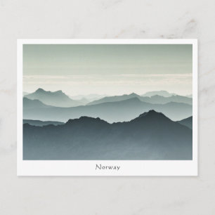 Cartão Postal Foto de Paisagem da Noruega