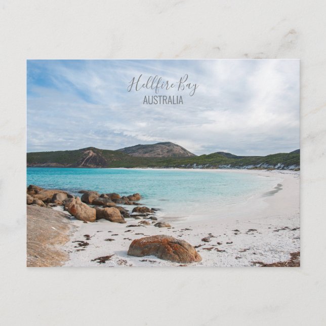 Cartão Postal Foto de Pristine Beach da Baía de Hellfire da Aust (Frente)