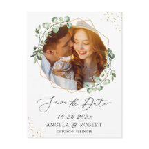 Foto de quadro geométrico Eucalyptus Salvar a Data