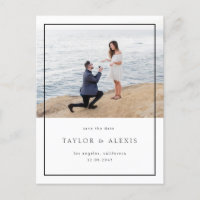 Foto de quadro minimalista preto Salvar a data