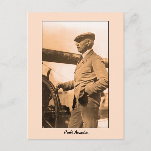 Cartão Postal Foto de Roald Amundsen (Frente)