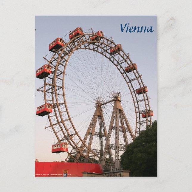 Cartão Postal Foto de Viena Riesenrad (Frente)