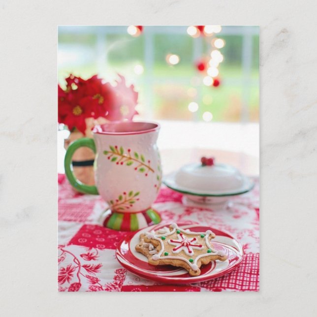Cartão Postal foto do biscoito de natal (Frente)