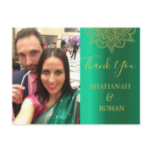 Foto do casamento Estilo Dourado Verde Indiano Obr