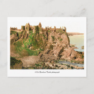 Cartão Postal Foto do Castelo Antique County Antrim Dunluce