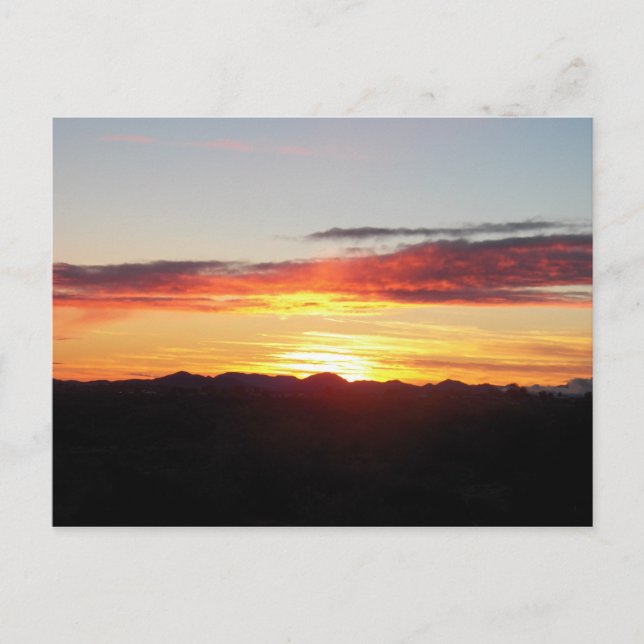 Cartão Postal foto do céu na caminhada (Frente)