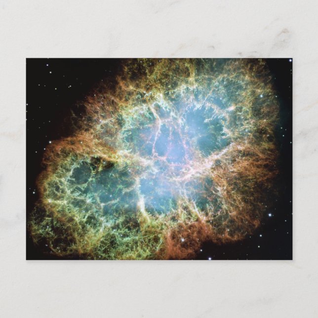 Cartão Postal Foto do Crab Nebula Space NASA (Frente)