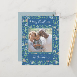 Cartão Postal Foto do Dia Mãe do primavera Garden Robin Nest Que