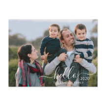 Foto do Feliz ano novo Hello do Script Modern