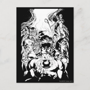 Cartão Postal Foto do Grupo Lantern Corps