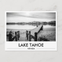 Foto do Lago Tahoe Nevada com Docke Nevado Preto e