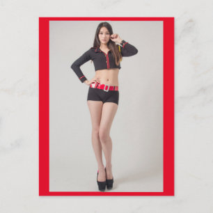 Cartão Postal Foto do modelo japonês quente