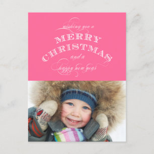 CARTÃO POSTAL FOTO DO NATAL HOLIDAY PINTA