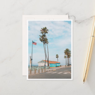 Cartão Postal Foto do Pier de Manhattan Beach Costa de Los Angel