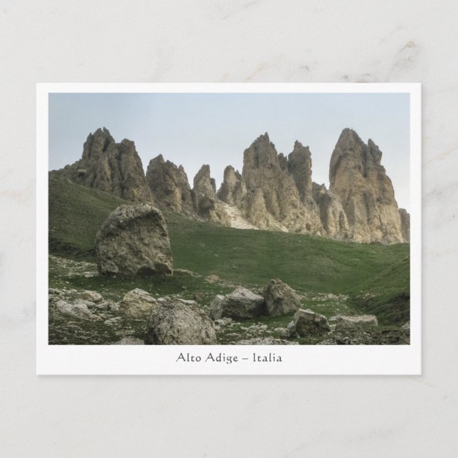 Cartão Postal Foto do Tirol do Sul Itália (Frente)