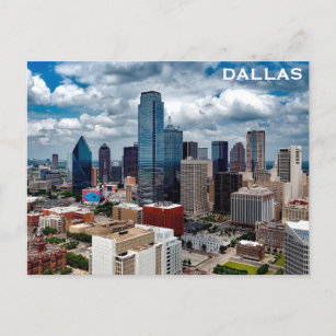 Cartão Postal Foto do Viagem Skyline da cidade de Dallas Texas