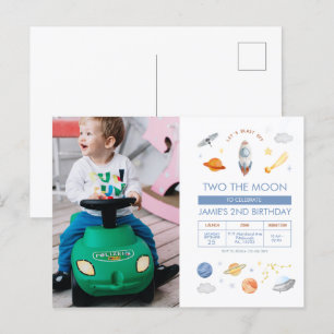 Cartão Postal Foto Espaço Sideral Festa Astronauta 2º Aniversári