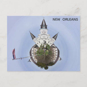 Cartão Postal Foto exclusiva do Panorama de Nova Orleans Jackson