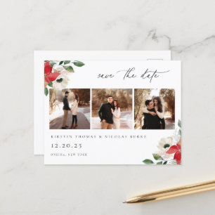 Cartão Postal Foto Floral Botânica de inverno