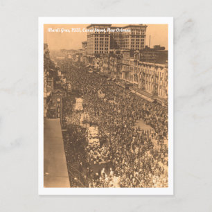 Cartão Postal Foto histórica de Mardi Gras New Orleans 1925