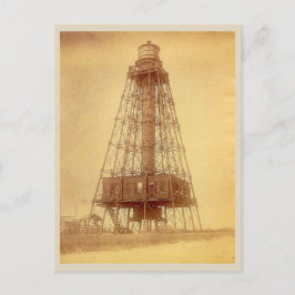 Cartão Postal Foto histórica do Farol Sand Key Flórida