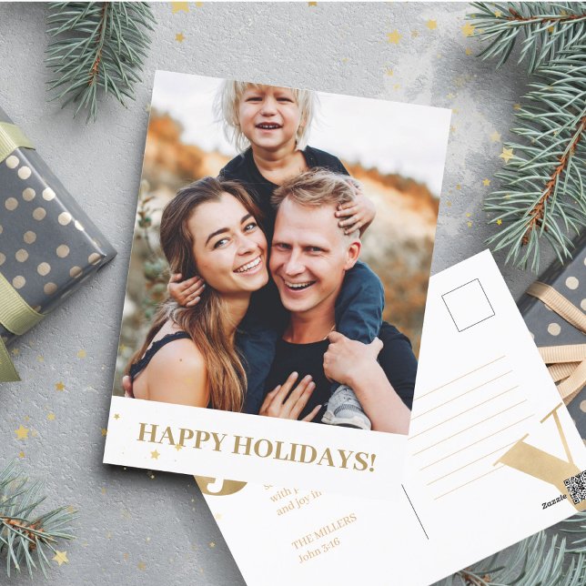 Cartão Postal Foto: Joy Natal Faith - Escritura Vinculada (Criador carregado)