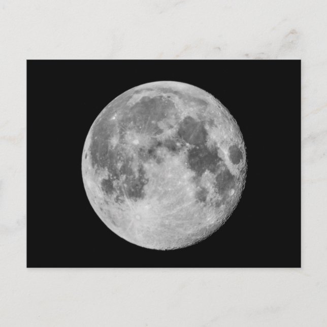 Cartão Postal Foto - Lua cheia (Frente)