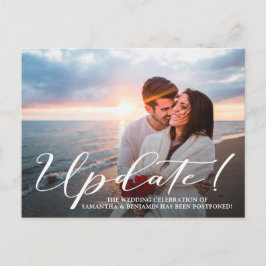 Cartão Postal Foto Moderna Adiada Casamento