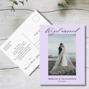 Cartão Postal Foto Nós nos casamos Anúncio de casamento