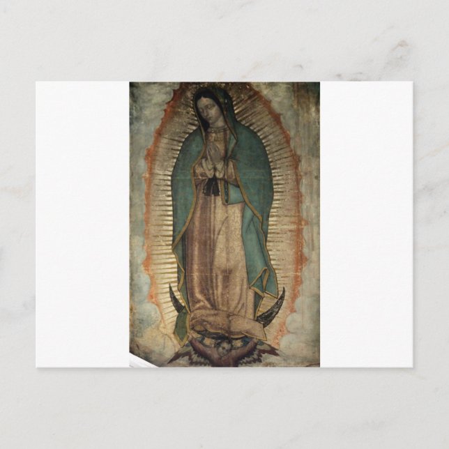 Cartão Postal Foto original de Nossa Senhora de Guadalupe (Frente)