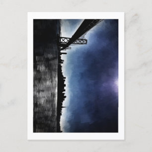 Cartão Postal Foto parecida com pintura de San Francisco Skyline