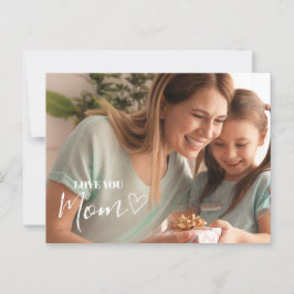 Cartão Postal Foto Personalizada Amor Você Mamãe