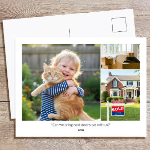 Cartão Postal Foto Personalizada Citações Divertidas de Família