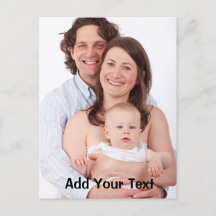 Cartão Postal Foto Personalizada da Família 