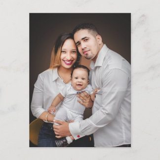 Cartão Postal Foto Personalizada da Família
