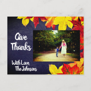 Cartão Postal Foto personalizada do quadro chalkboard Ação de