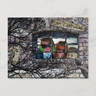 Cartão Postal Foto Personalizada Feliz Foto do Dia das Bruxas