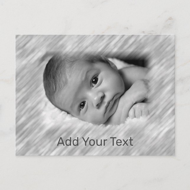 Cartão Postal Foto personalizável (Frente)