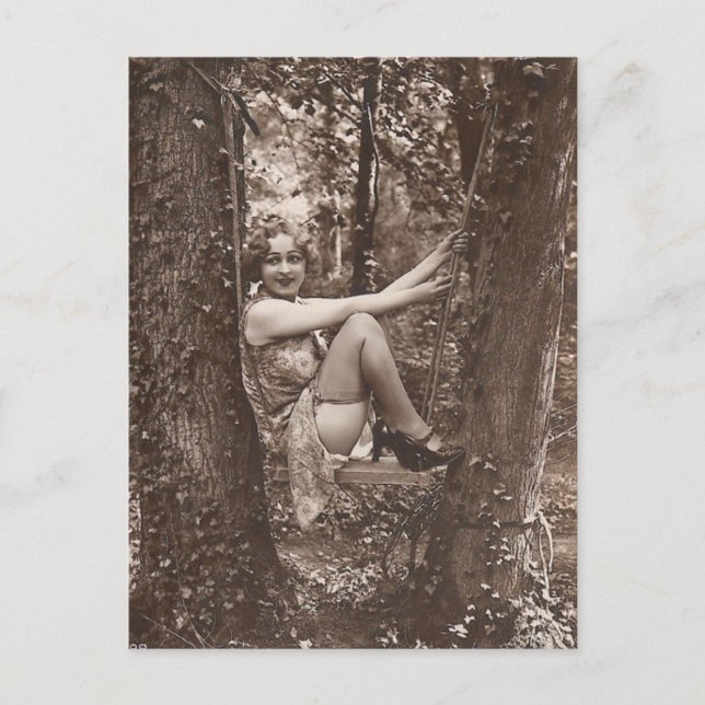 Cartão Postal Foto risqué Vintage (Frente)
