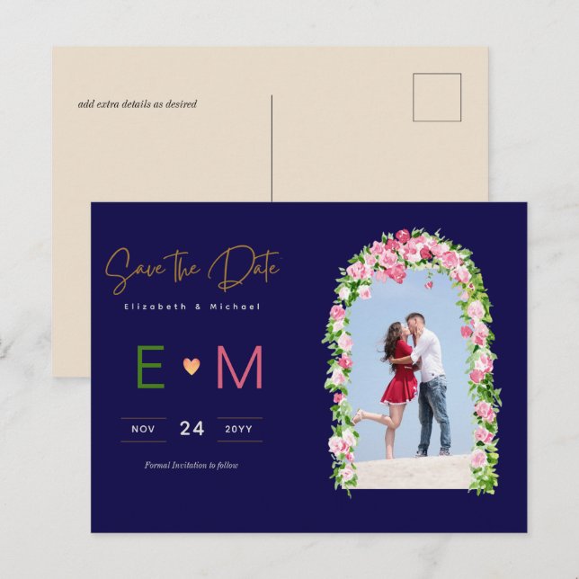 Cartão Postal Foto: Salve o Marinho Cor-de-Rosa (Frente/Verso)