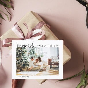 Cartão Postal Foto simples da família moderna   Dias de os namo