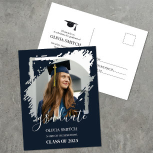Cartão Postal Foto Simples de Formatura Casual